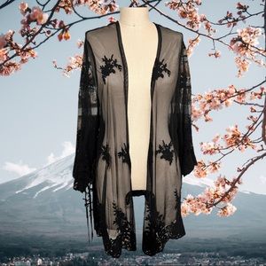 Bohemian Kimono in Black